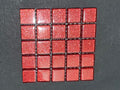 Glitter Glass Tiles - Ruby Red