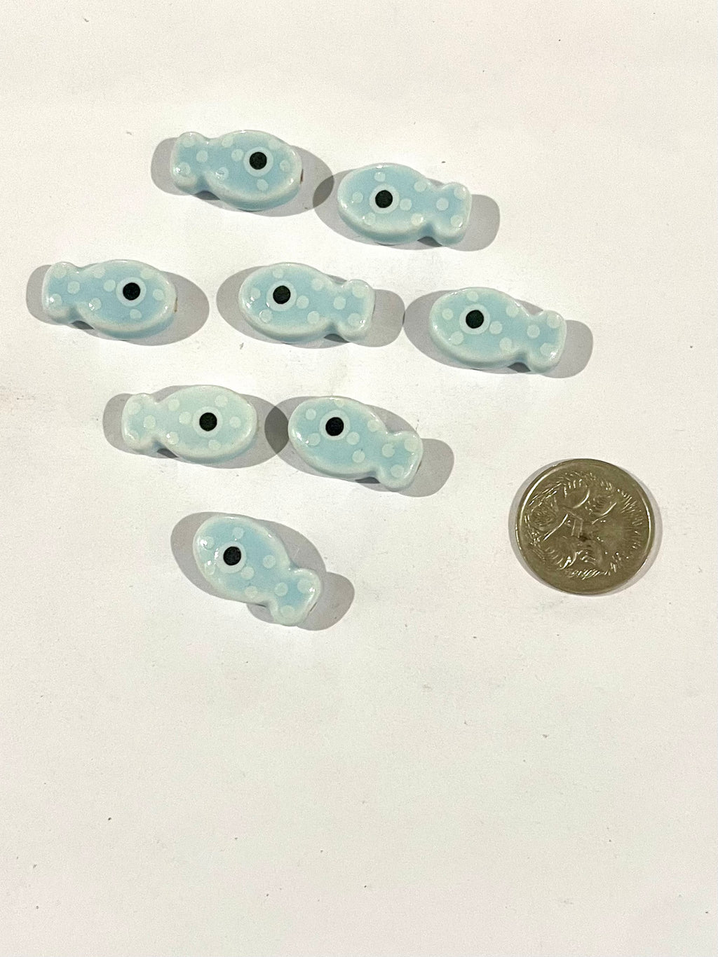 Spotty Fishies - Light Blue