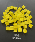 15mm Glass tiles - Yellow
