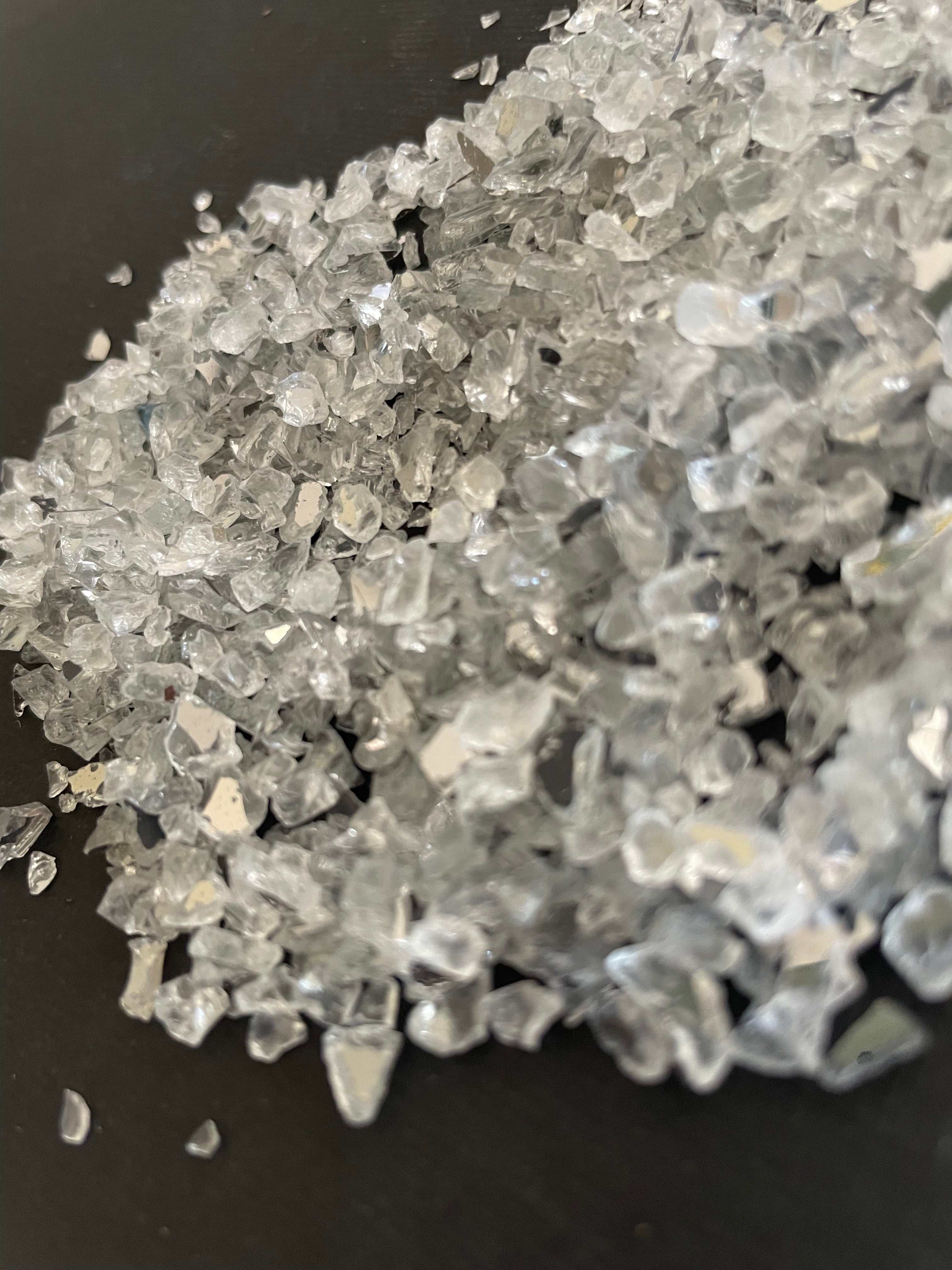 Mirror Crushed Glass