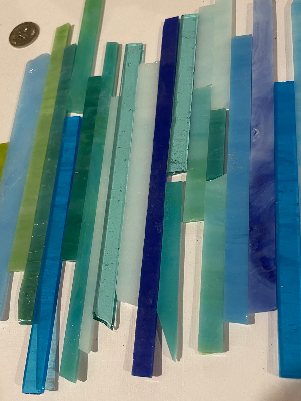 Stained Glass Strips - Seaside Mix Sml