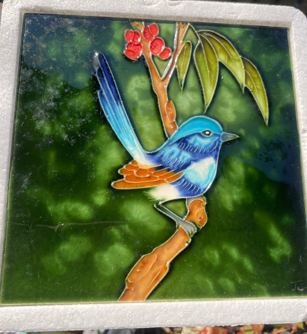 Stunning 3D tile - Superb Fairy Wren