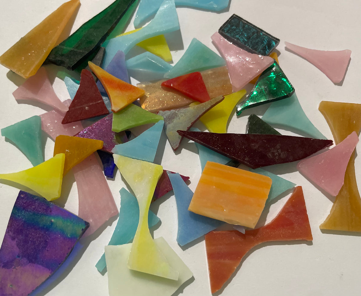 Stained Glass Off-cuts - Prism mix