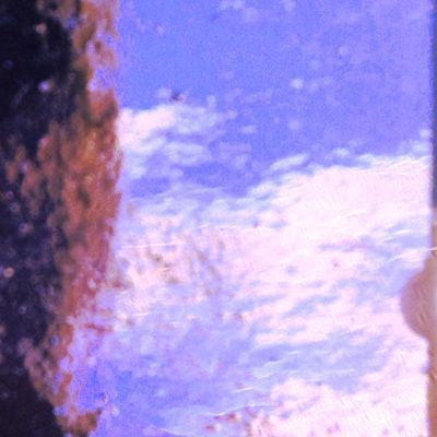 Mirrored Glass Sheet - Purple Wavy