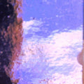 Mirrored Glass Sheet - Purple Wavy