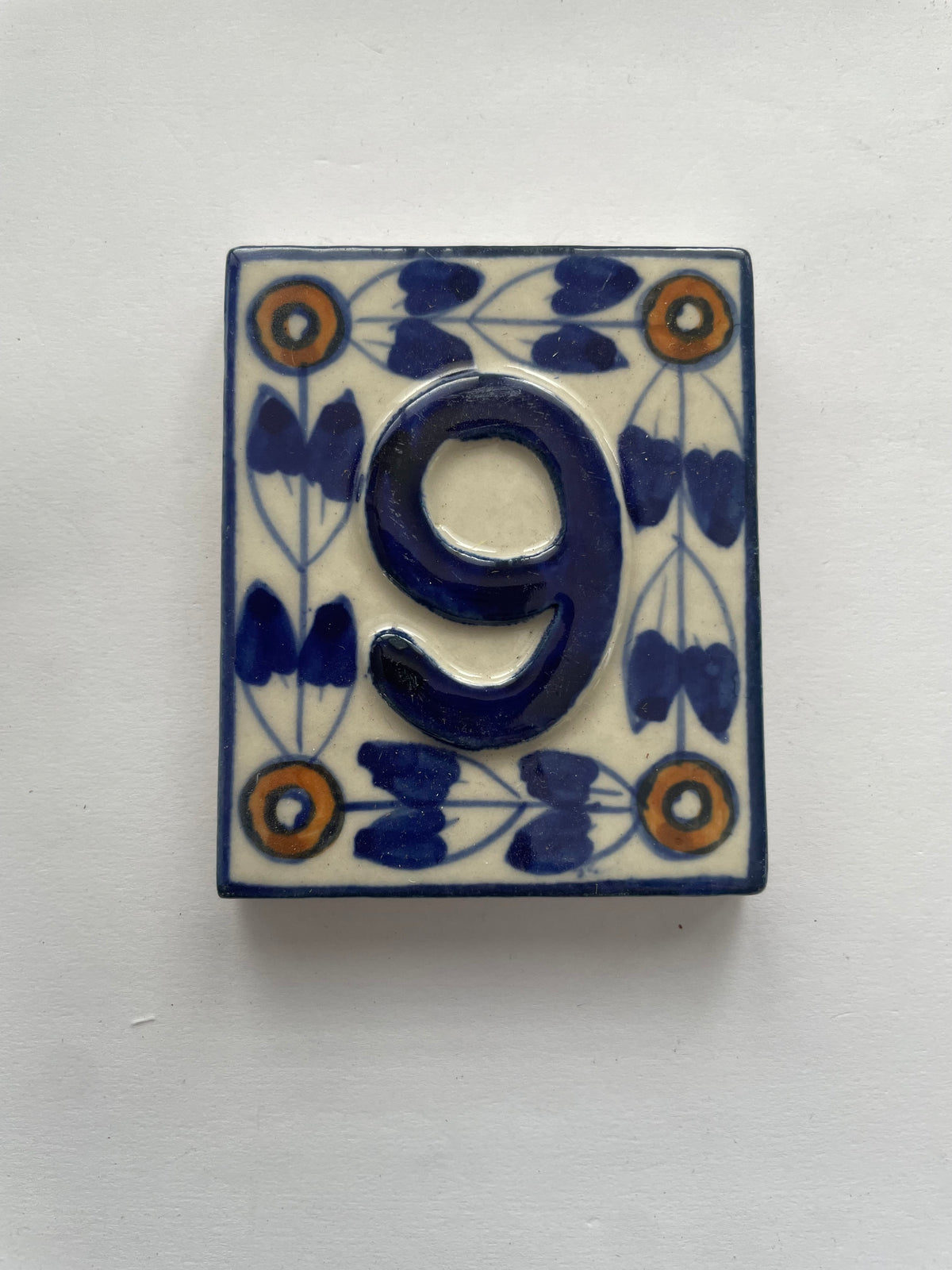 Floral Number Tile - 6/9