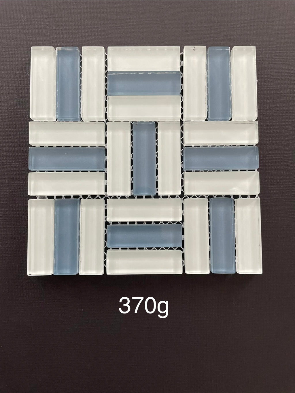 Glass Bars - White and Blue