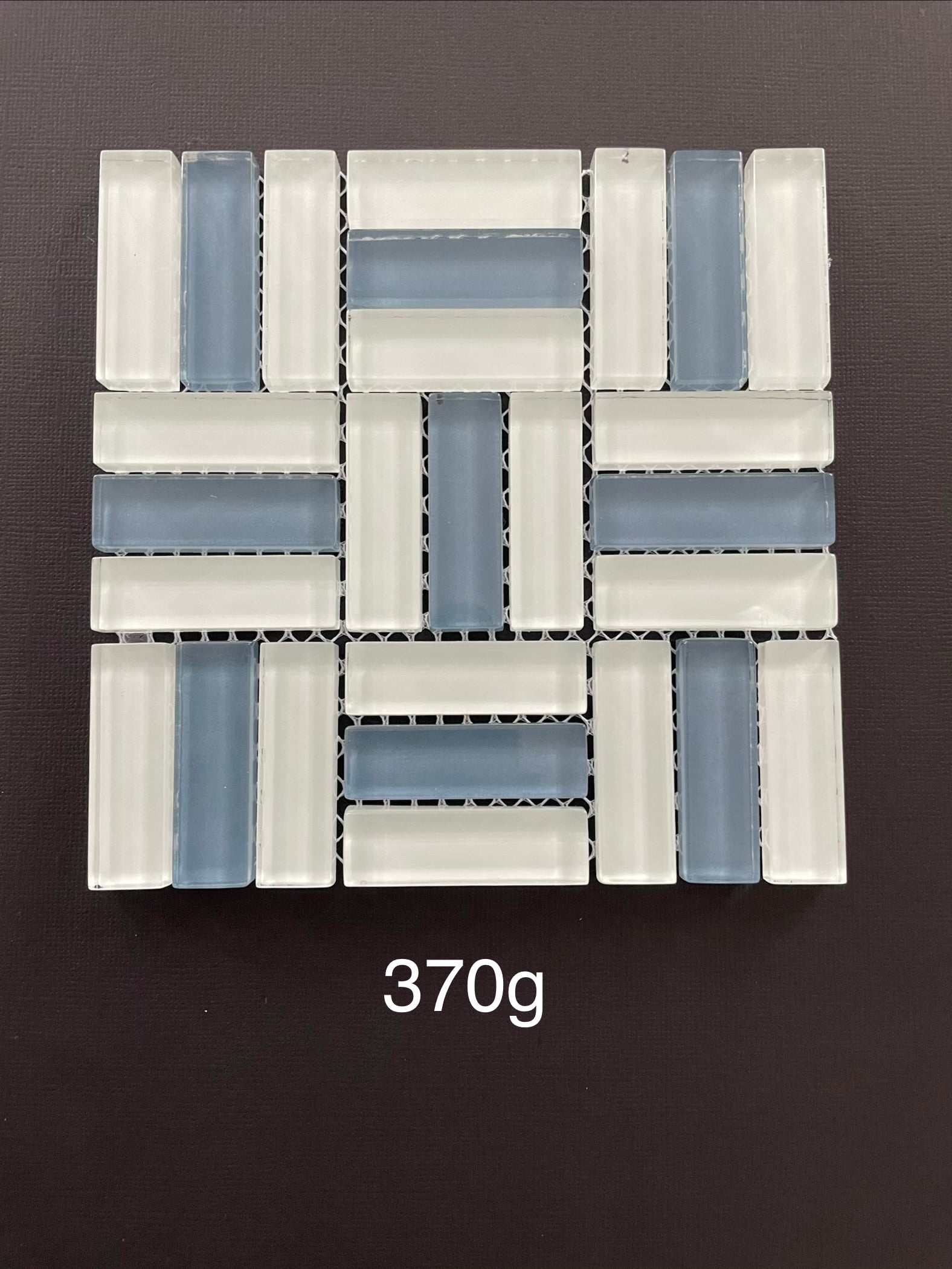 Glass Bars - White and Blue