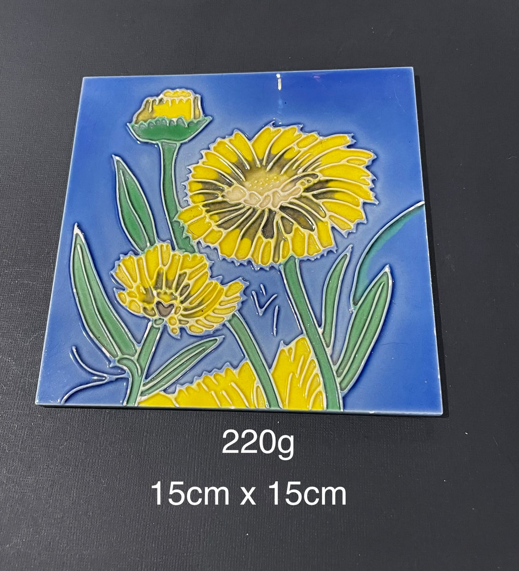 Hand Painted 3D Feature Tile