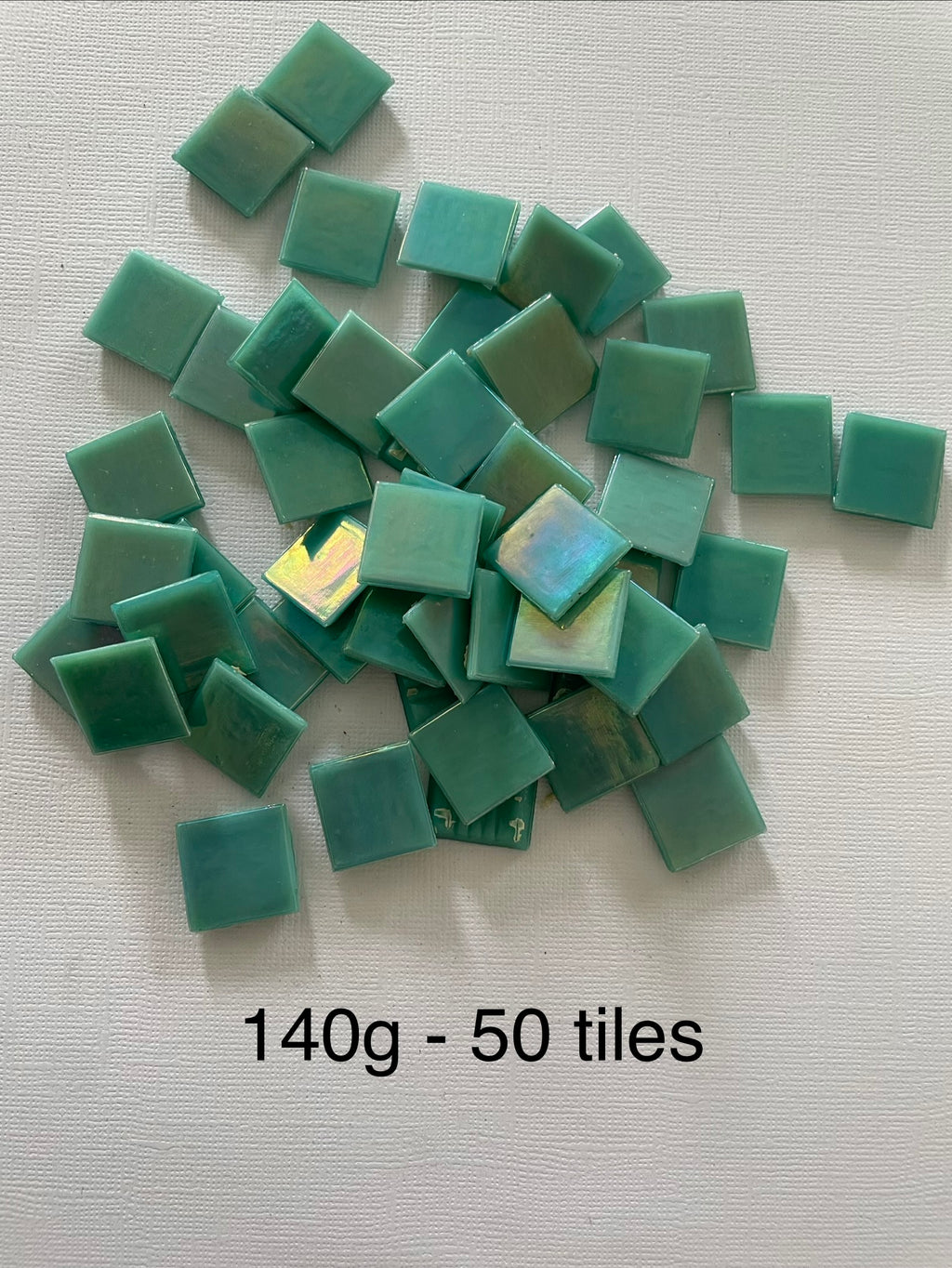 20mm Glass Tile - Iridised Teal