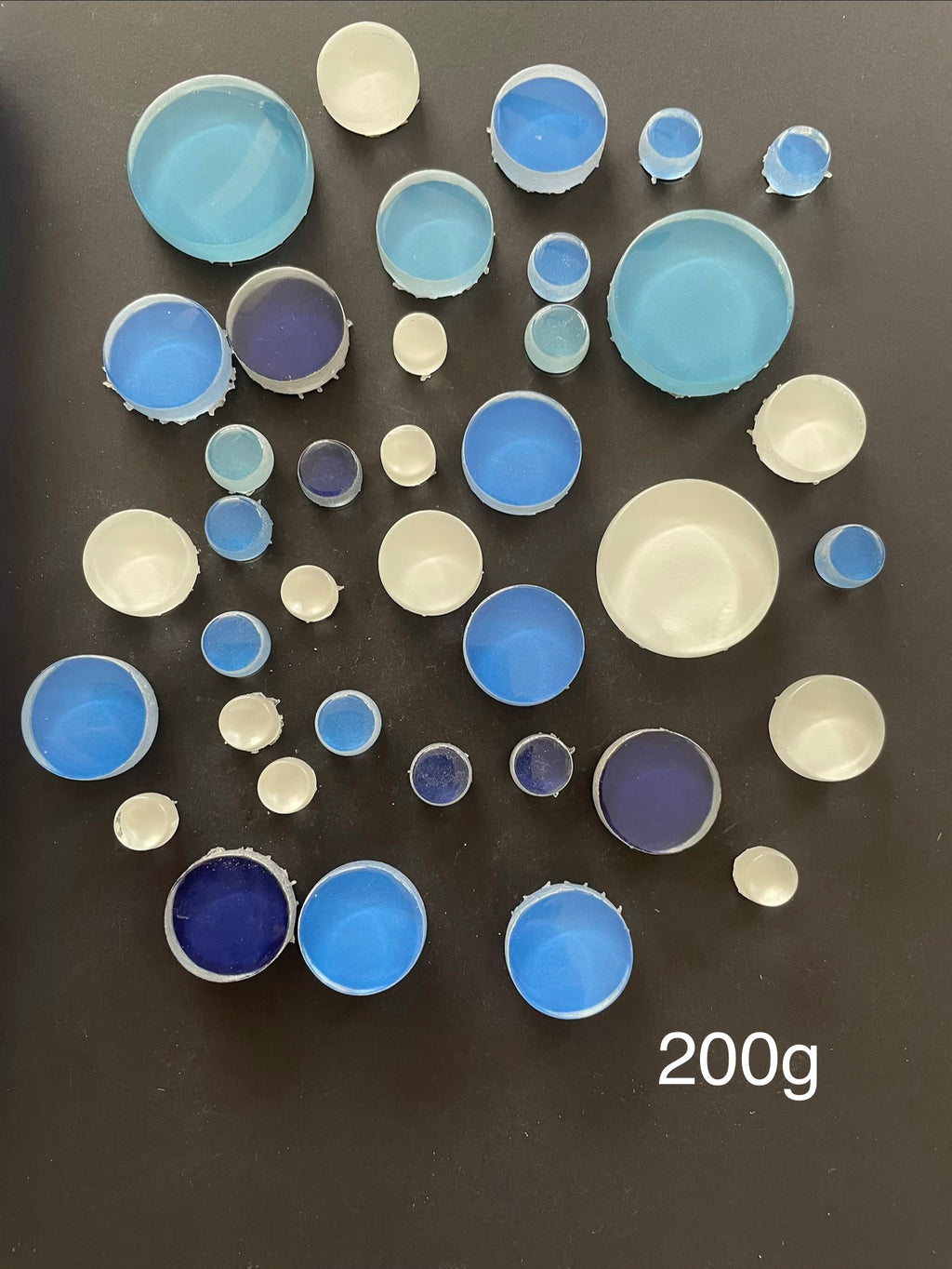 Blue Glass Dots