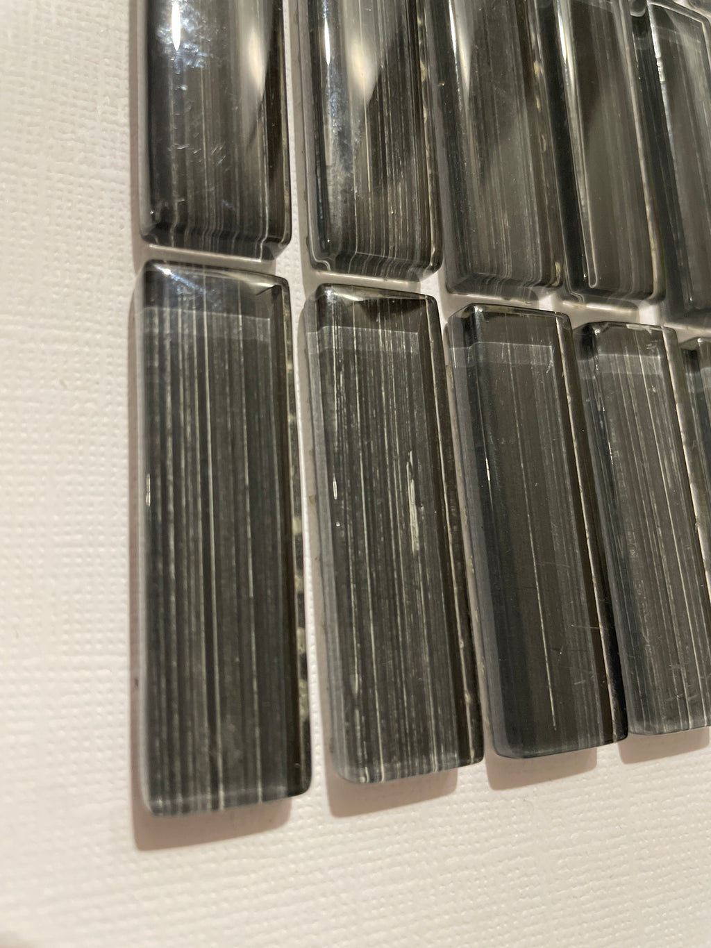Glass Bars - Silver Stripe