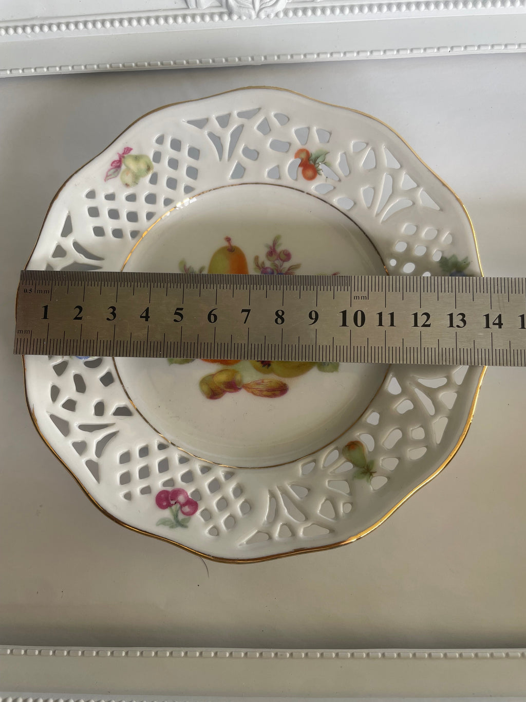 Whole Plate - Pierced Porcelain Pears