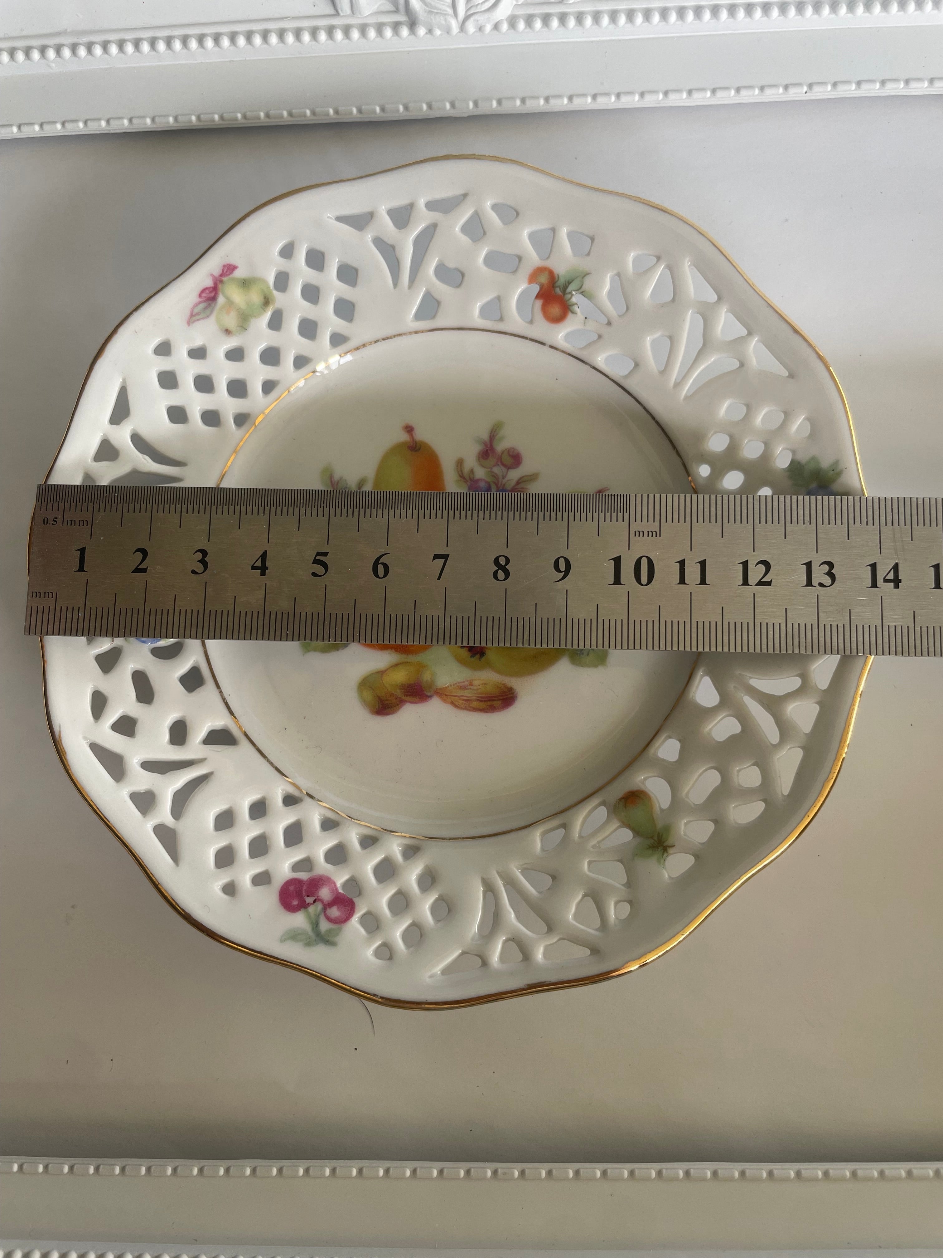 Whole Plate - Pierced Porcelain Pears