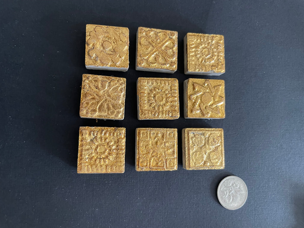 Ceramic Squares - Aztec Gold