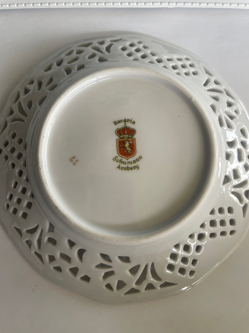 Whole Plate - Pierced Porcelain Pears