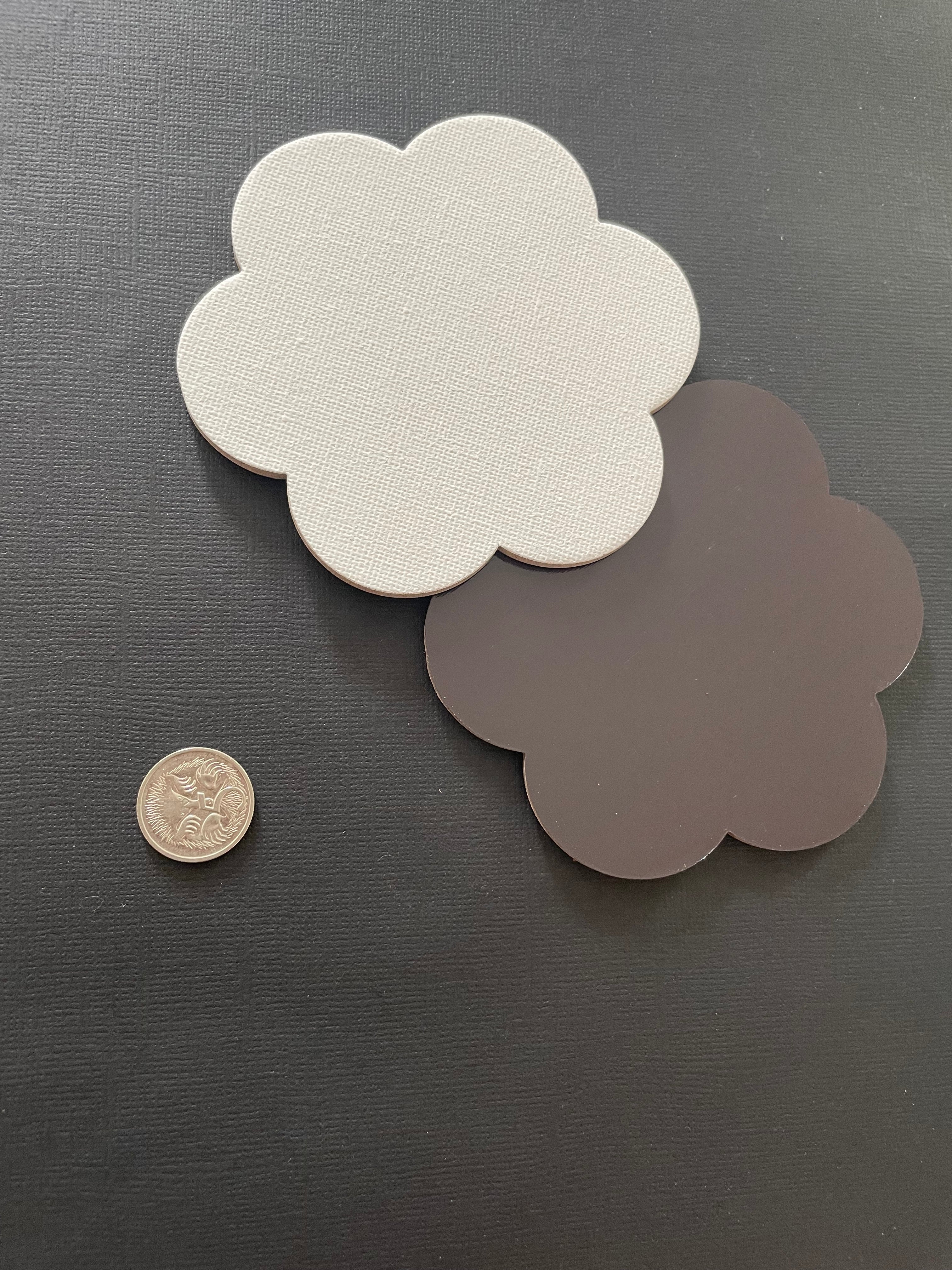 Canvas Magnet x 2 - Flower