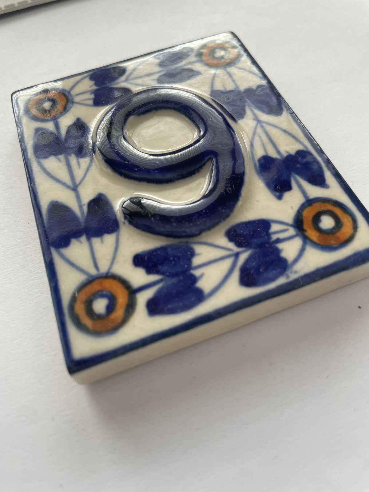 Floral Number Tile - 6/9