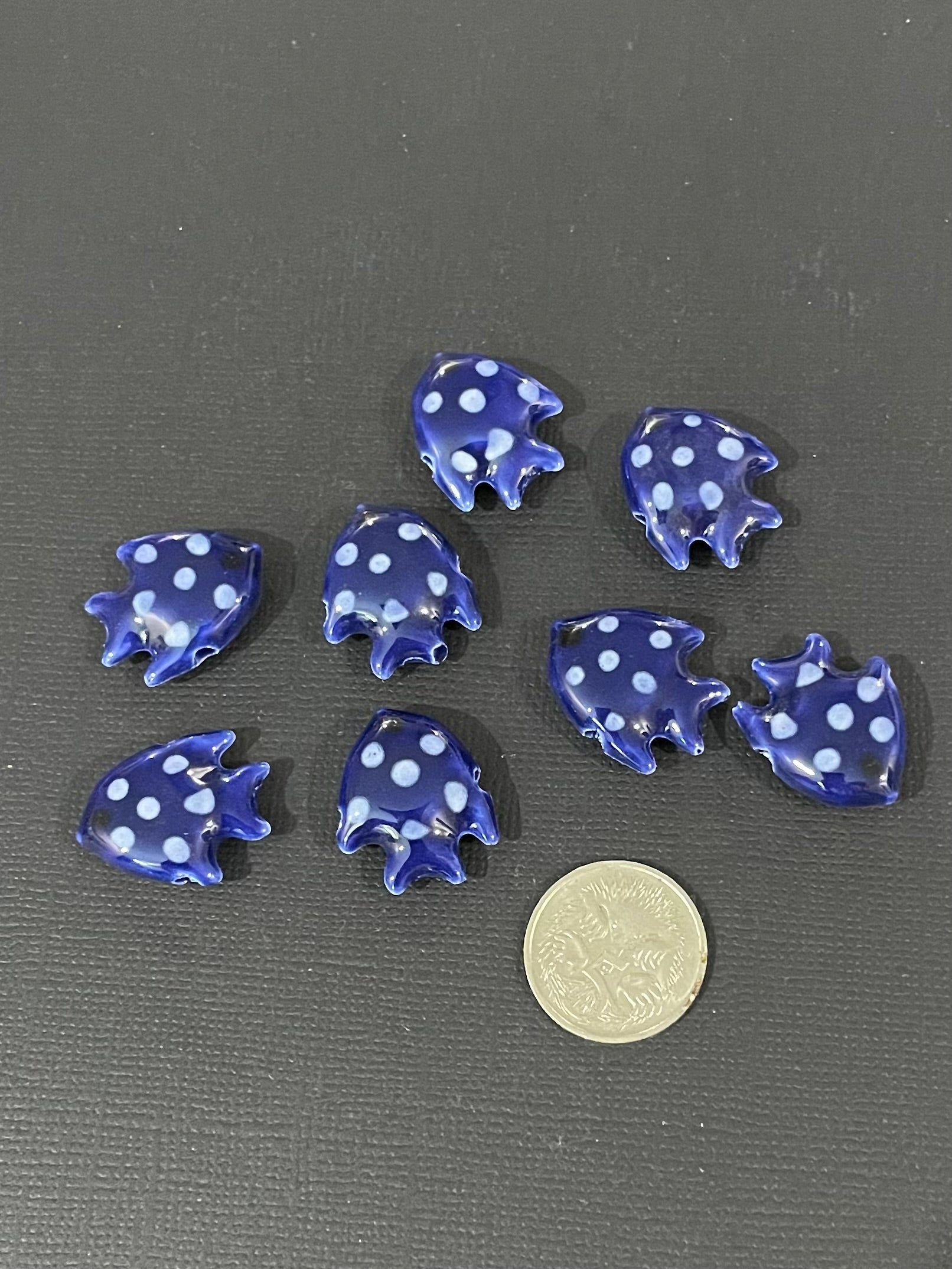 Ceramic Fishies - Deep Blue