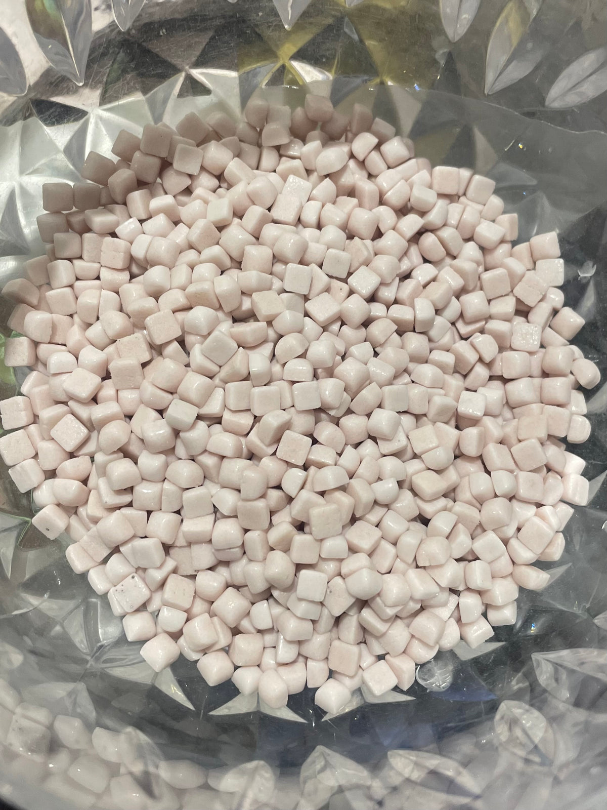 Micro Squares - Palest Pink