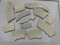 White textured Crockery