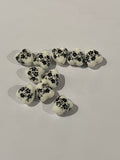 Floral Heart Beads - Midnight Blossoms