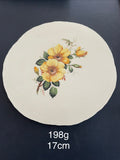 Yellow Rose plate round