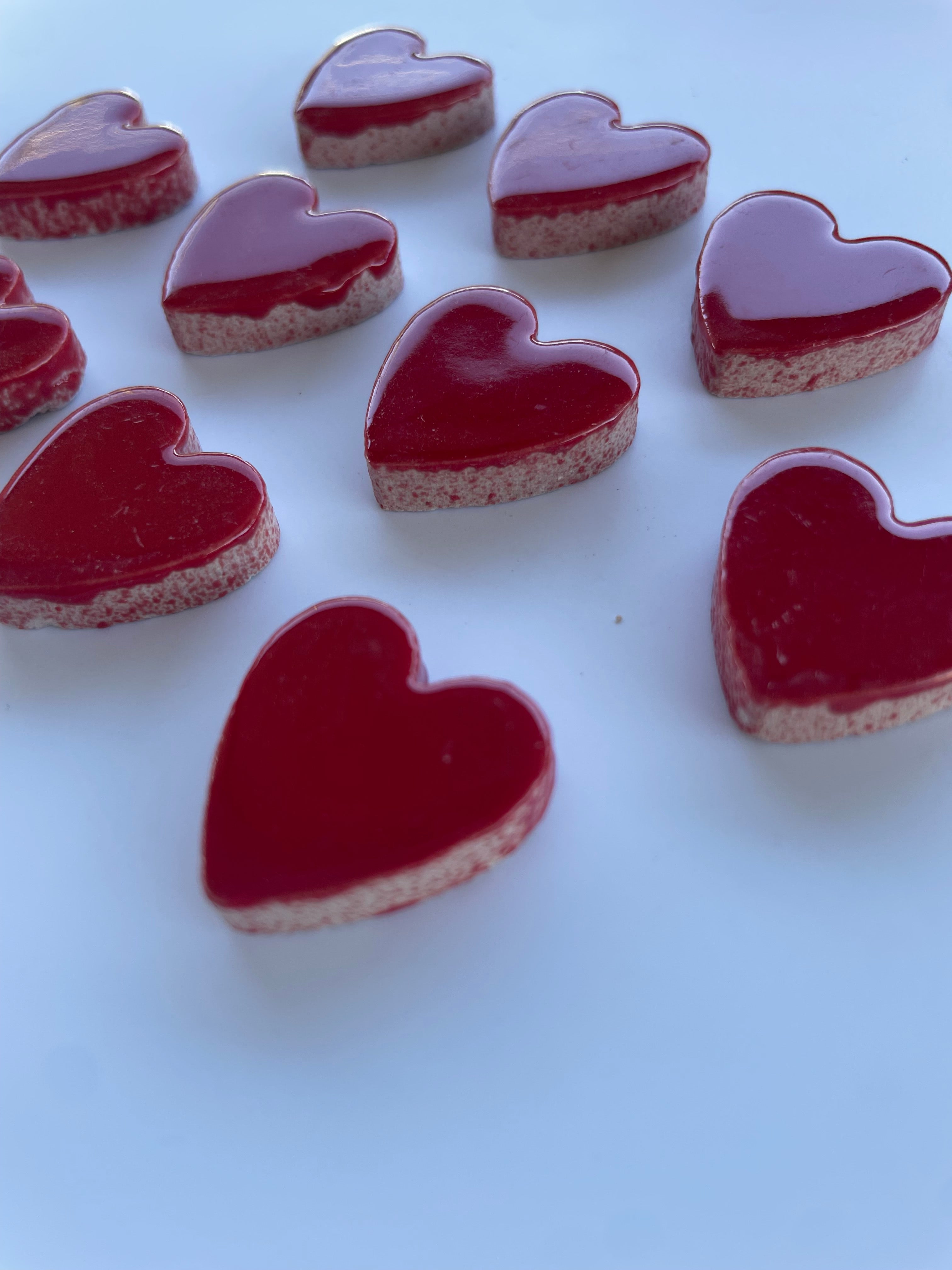 Ceramic Hearts - Red