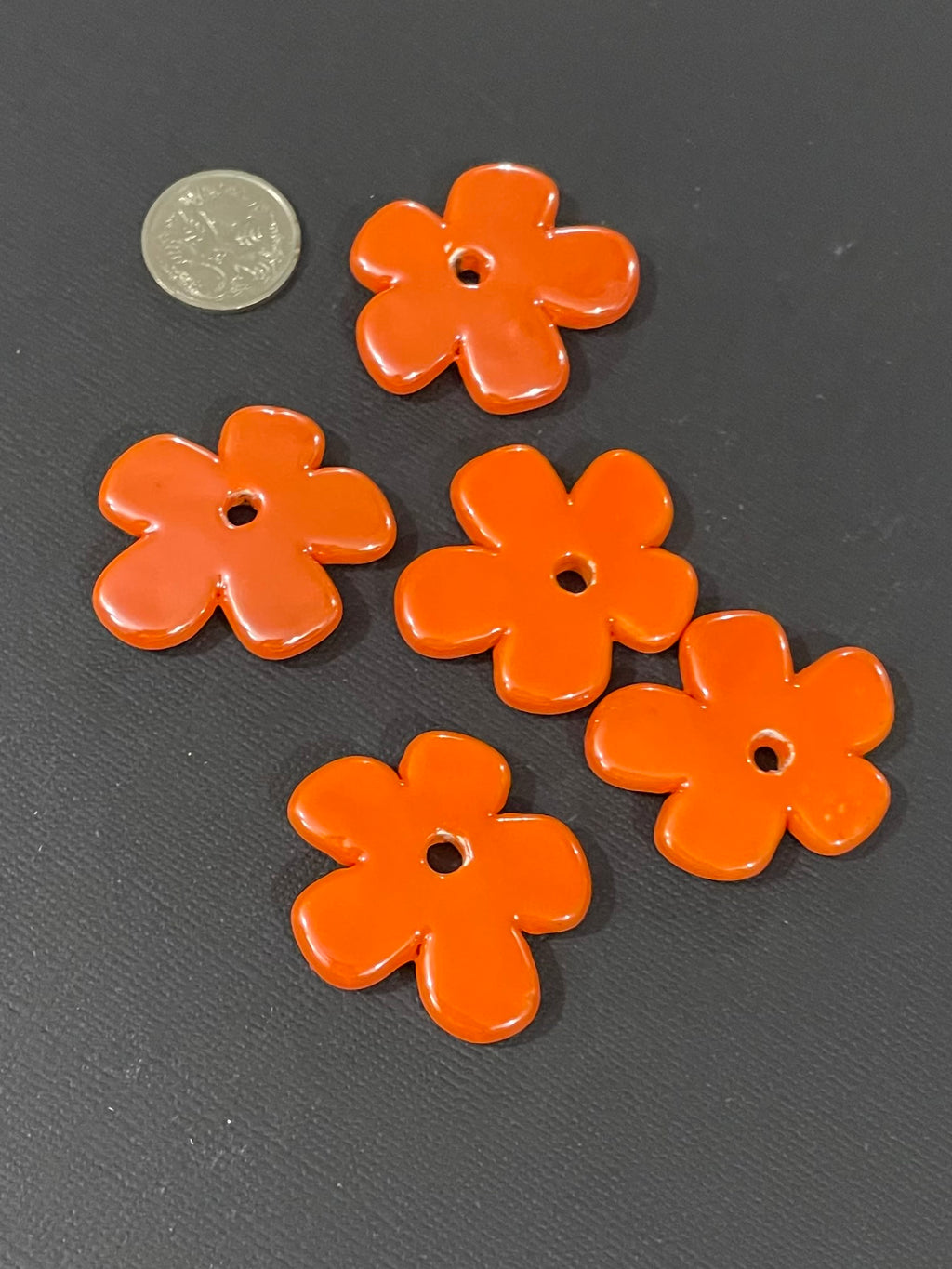Ceramic Flowers - Orange