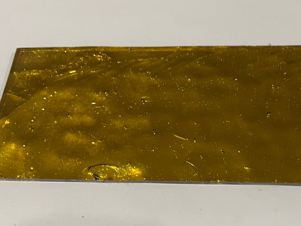 Mirrored Glass Sheet - Gold Wavy