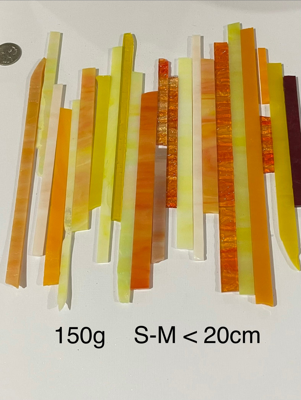 Stained Glass Strips - Sunrise Mix Sml