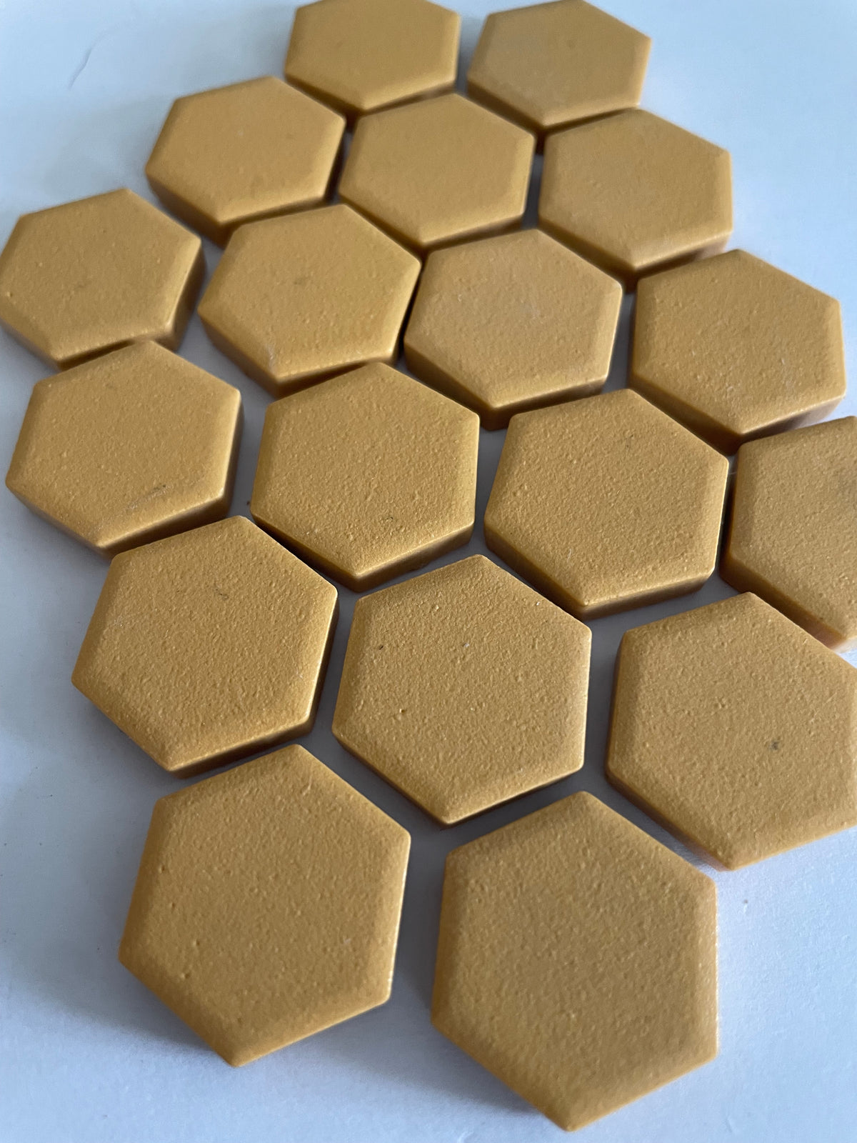 Hexagons Yellow Ochre