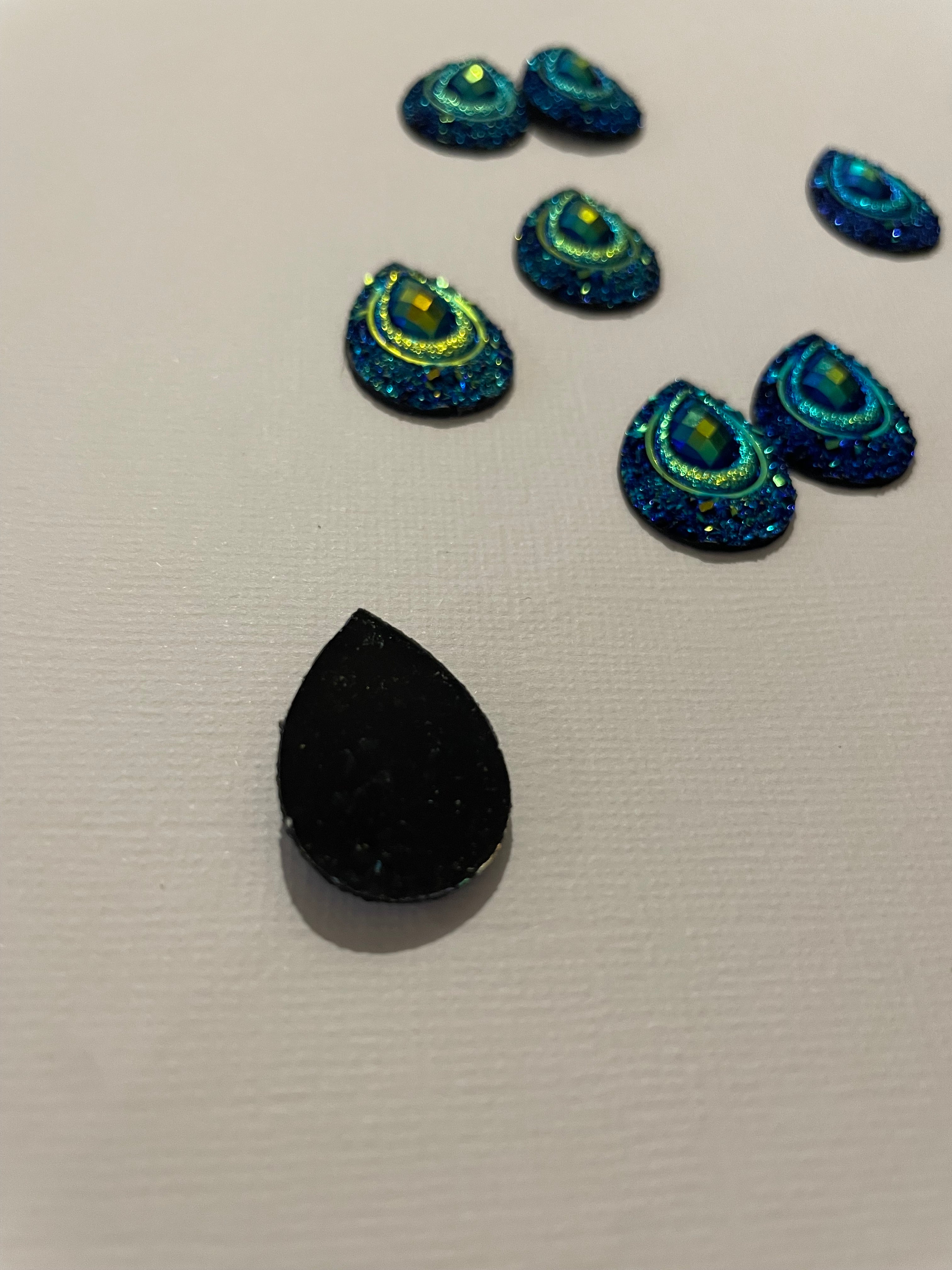 Peacock Tail Cabochons