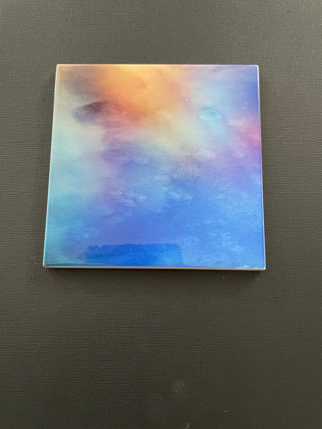 Decorative Tile - Blue Watercolour