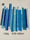Stained Glass Strips - Blue Mix Sml