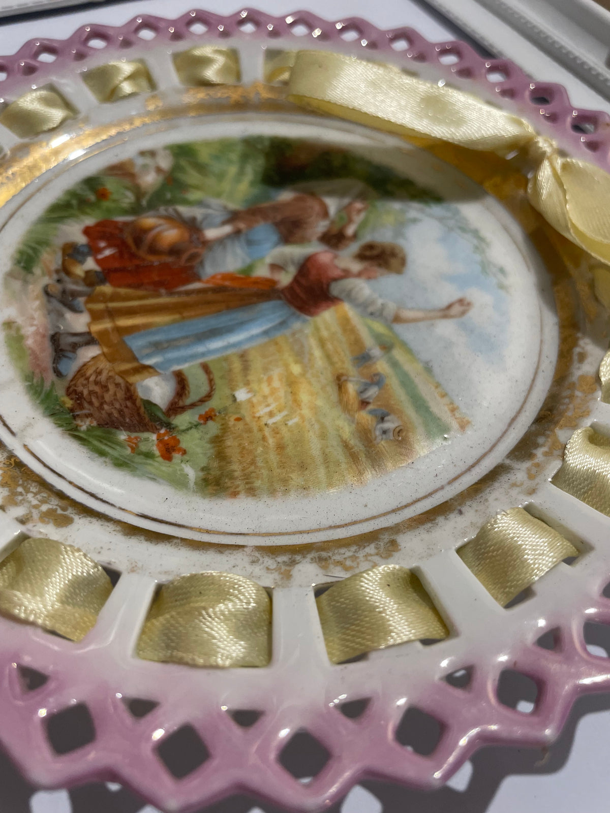Whole Plate - Pierced Porcelain Farmgirls
