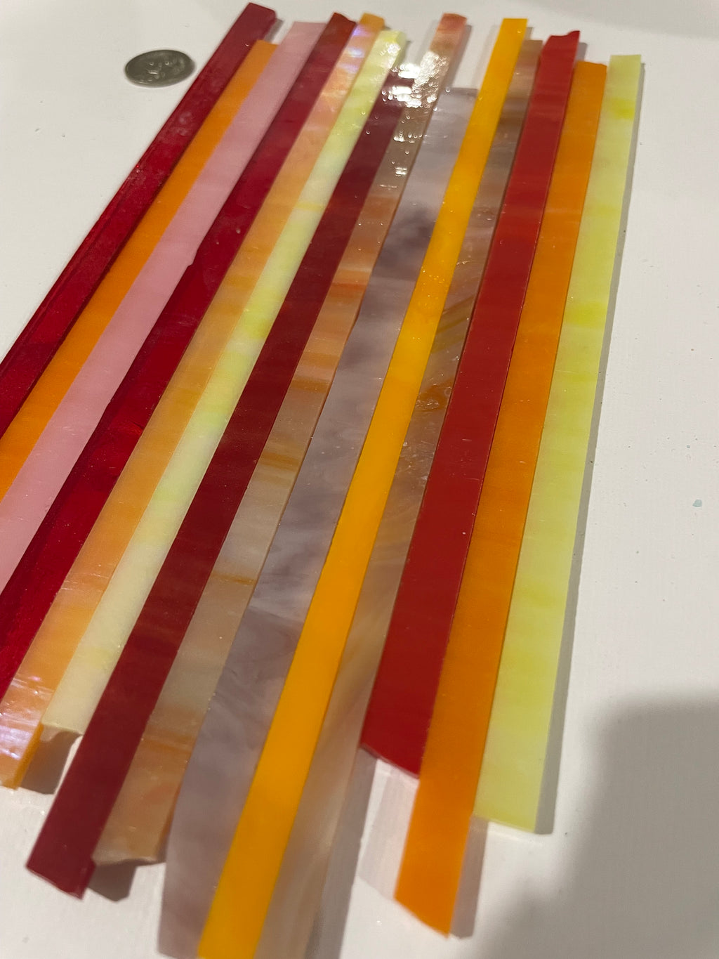 Stained Glass Strips - Sunrise Mix Lg