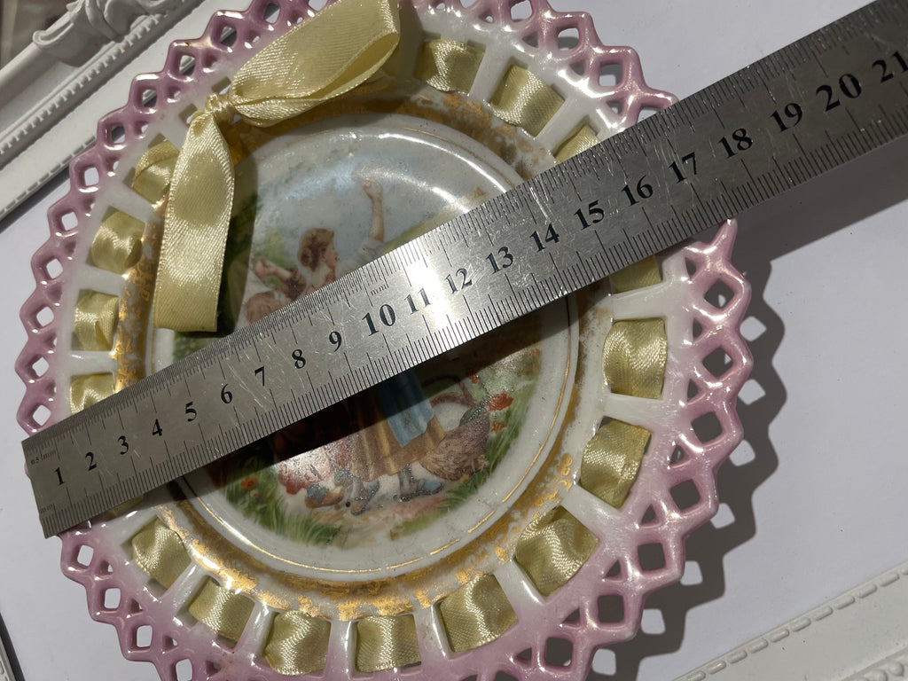 Whole Plate - Pierced Porcelain Farmgirls