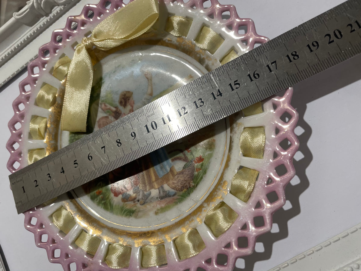 Whole Plate - Pierced Porcelain Farmgirls