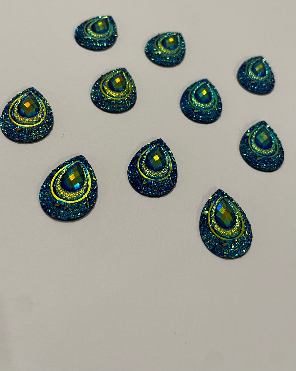 Peacock Tail Cabochons