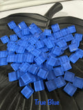 10mm Crystal Squares - True Blue