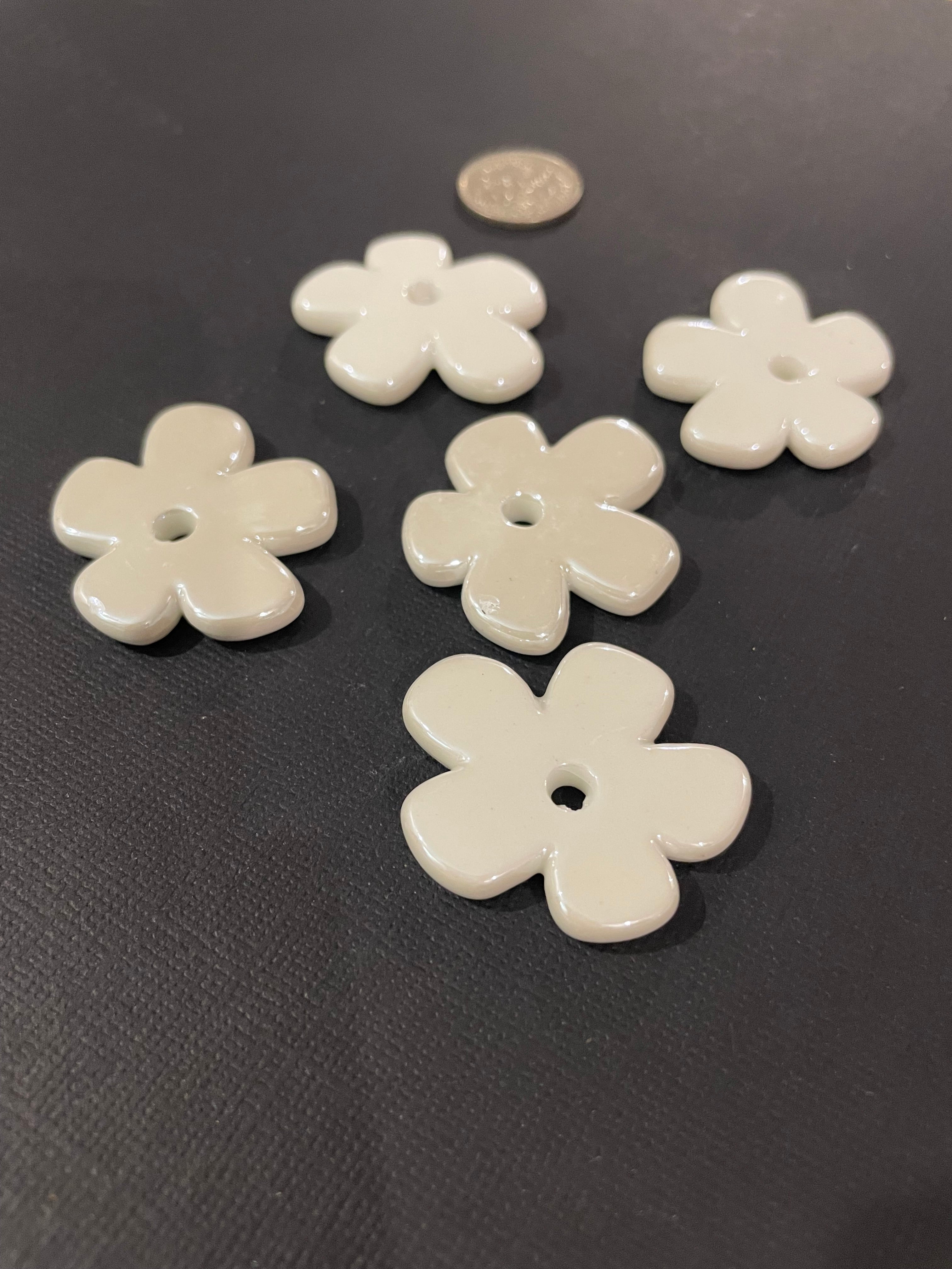 Ceramic Flowers - White