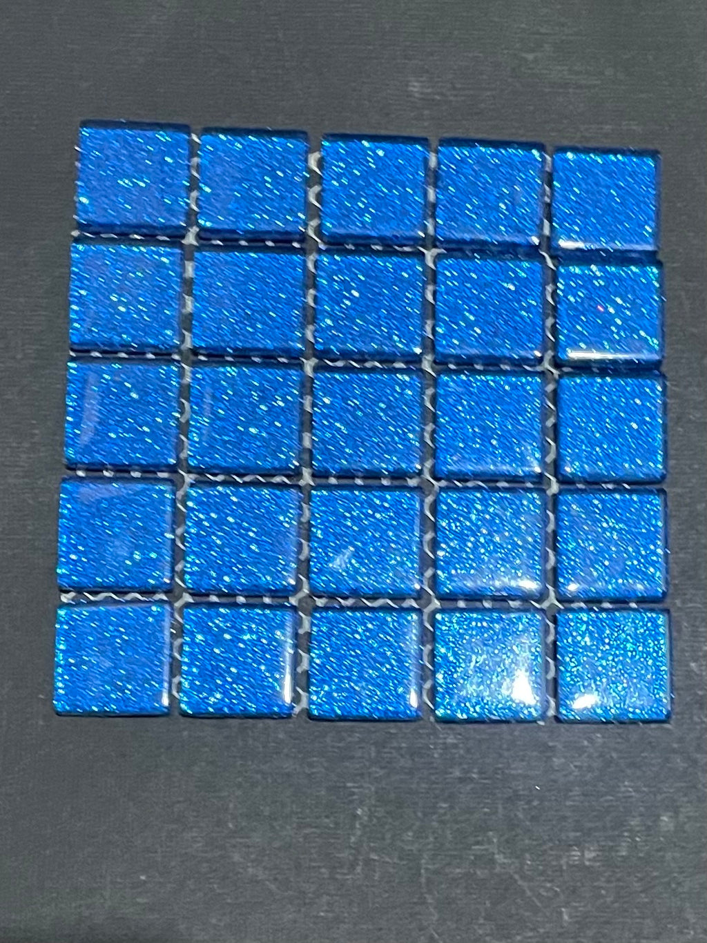 Glitter Glass Tiles - Sapphire