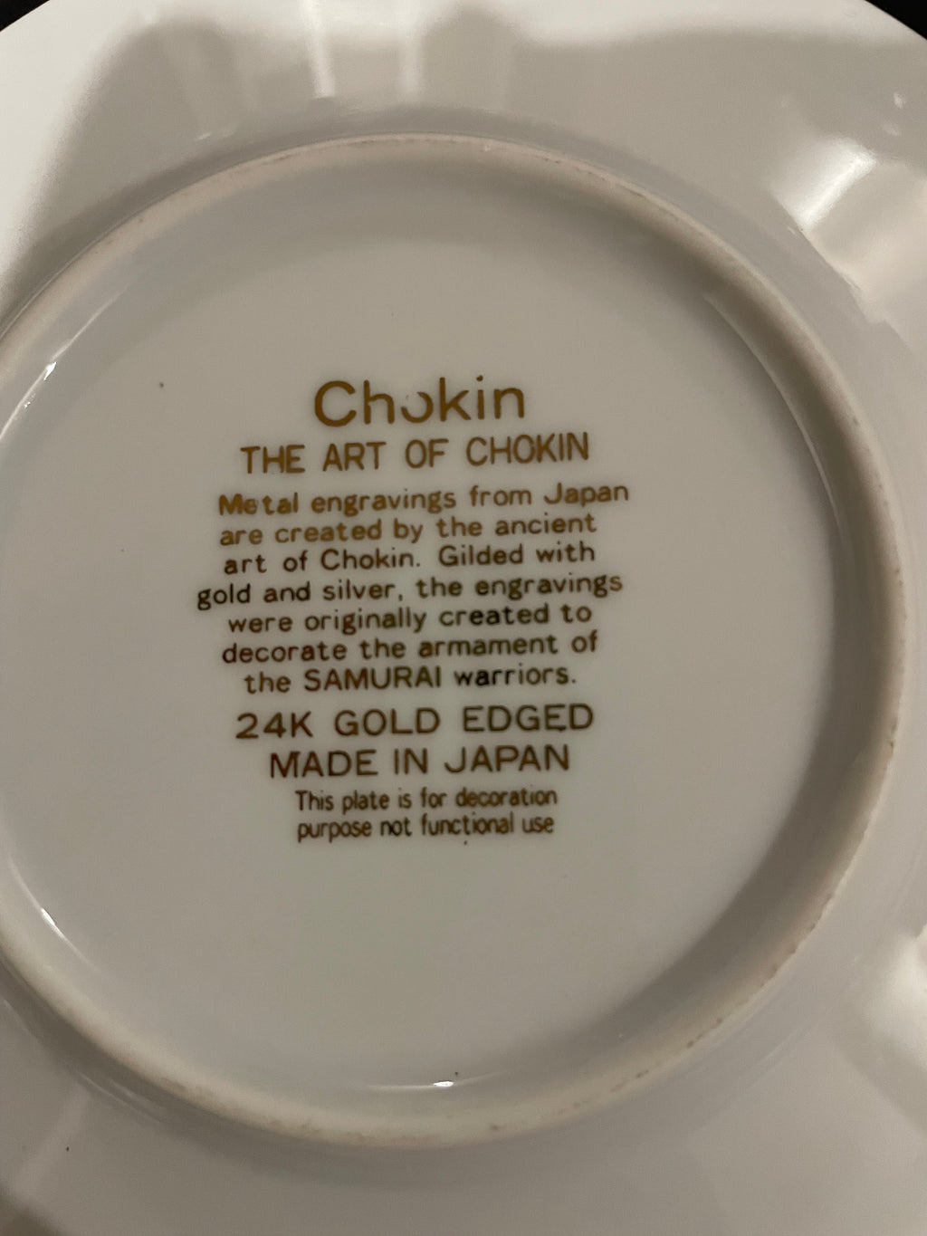 Whole Plate - Japanese Chokin