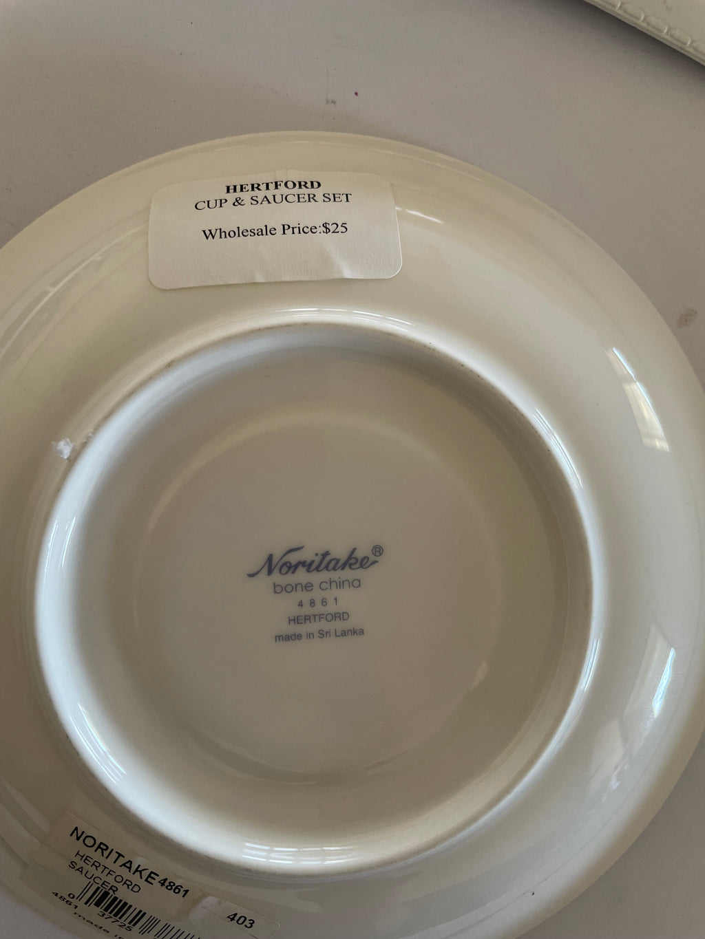 Whole Saucer - Noritake Hertford