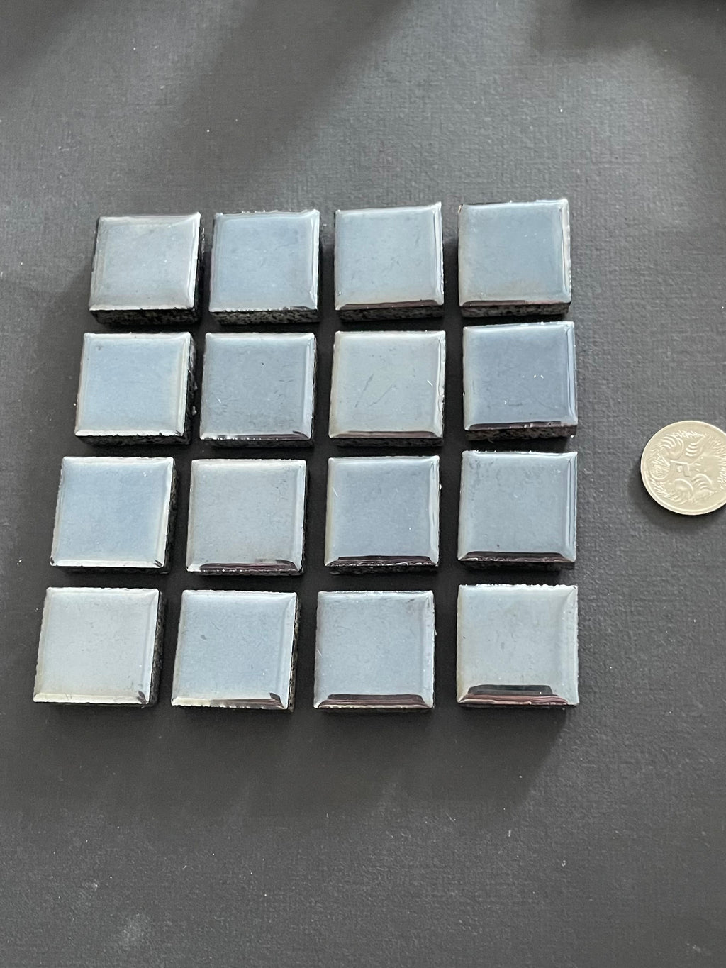 Ceramic Squares - Inky Chrome