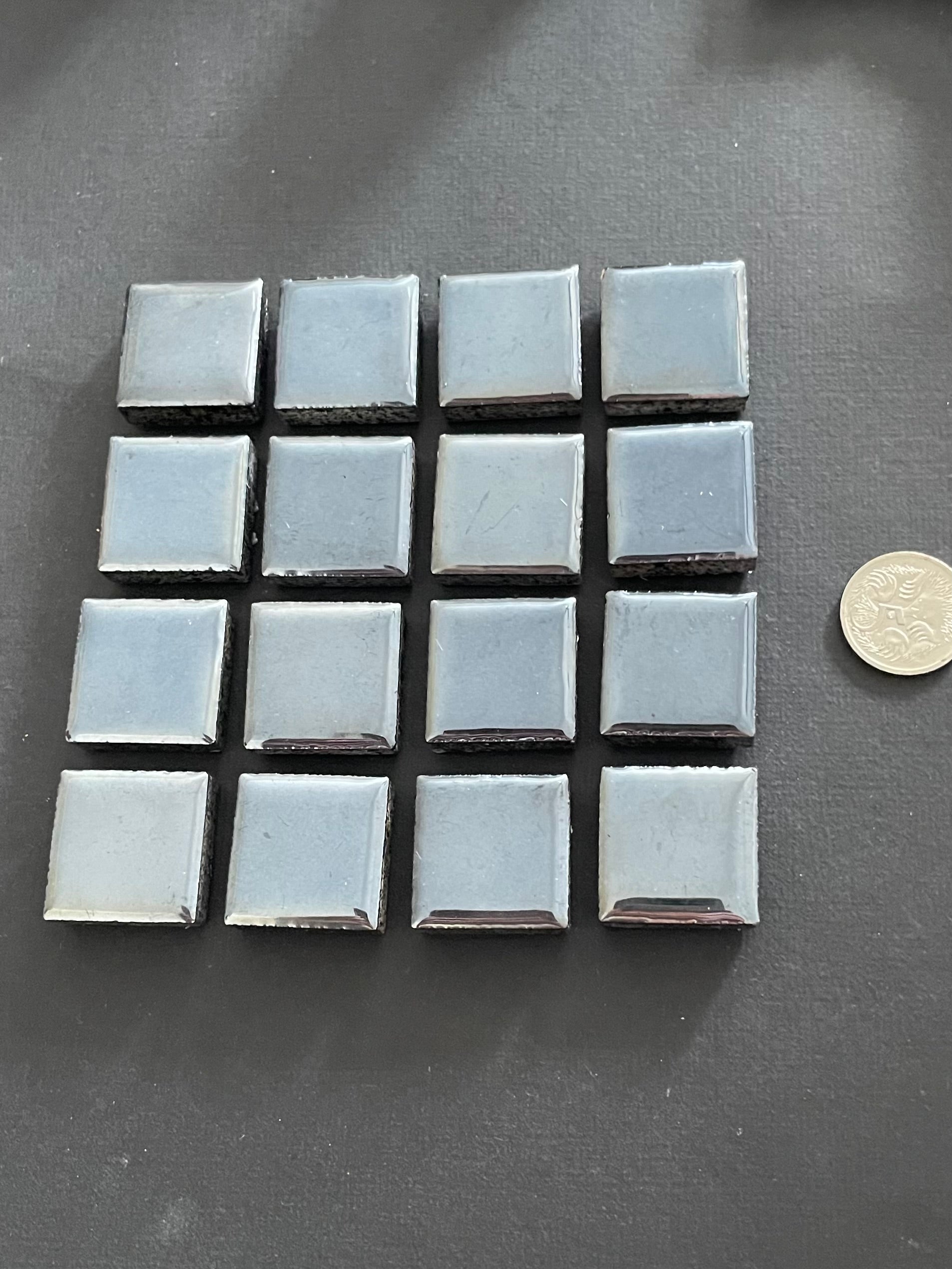 Ceramic Squares - Inky Chrome