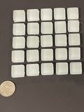 Matte Finish White Glass Tiles