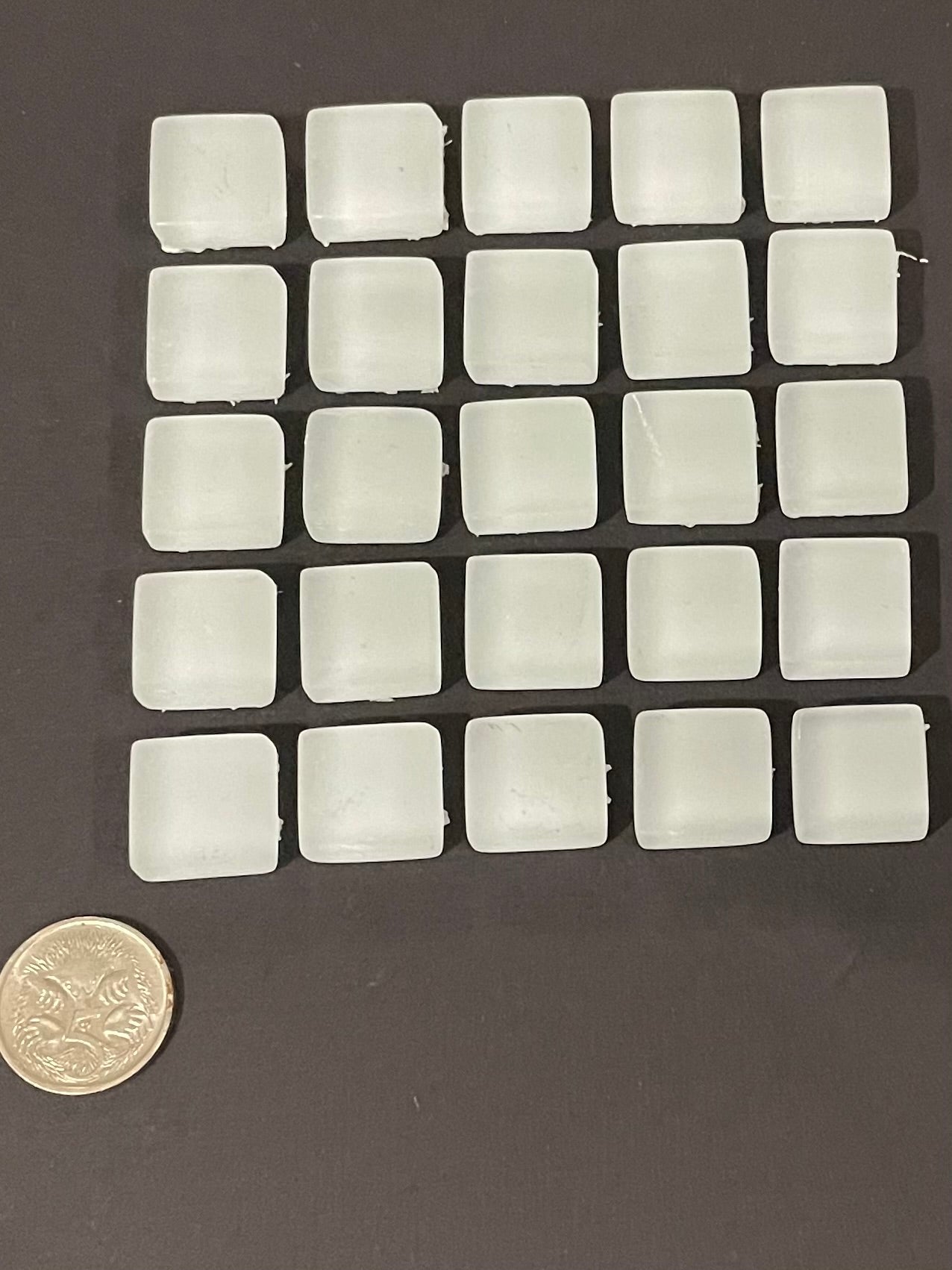 Matte Finish White Glass Tiles