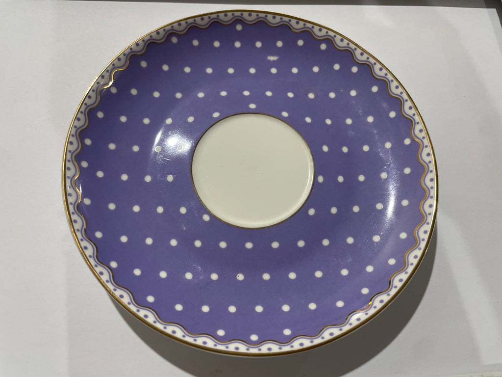 Whole Saucer - Mauve Spots